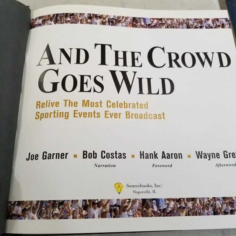 And The Crowd Goes Wild Audio CD Set Bob Costas Narration Sealed hardcover book